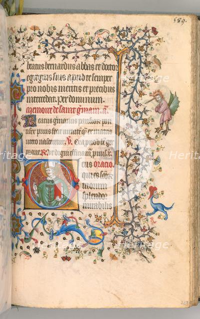 Hours of Charles the Noble, King of Navarre (1361-1425), fol. 289r, St. Germain, c. 1405. Creator: Master of the Brussels Initials and Associates (French).