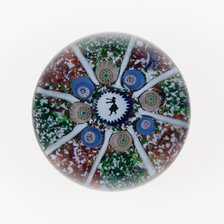 Paperweight, Saint-Louis, c. 1848. Creator: Saint-Louis Glassworks.