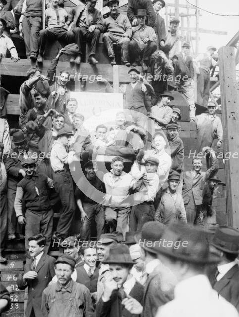 Laying Keel of U.S.S. California, 1915. Creator: Bain News Service.