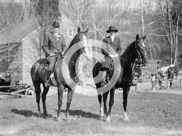 Lt. Col. Henry Tureman Allen, U.S.Army General Staff with Miss Janet Allen, 1913. Creator: Harris & Ewing.
