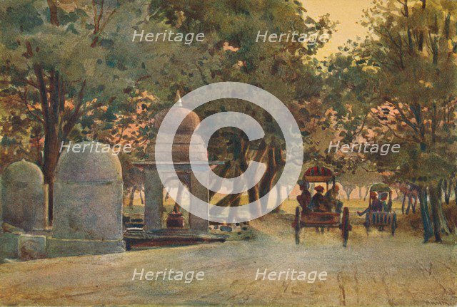 'Returning from the Mela, Allahabad', c1880 (1905). Creator: Alexander Henry Hallam Murray.