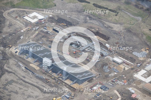 The Eleven Arches open air theatre under construction, Bishop Auckland, County Durham, 2016. Creator: Matthew Oakey.