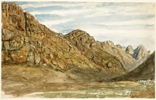 Rock Cliffs along the Romanche, 1858. Creator: Paul Huet.