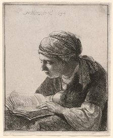 Woman Reading, 1634. Creator: Rembrandt Harmensz van Rijn.