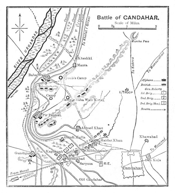'Battle of Candahar: Plan', 1902. Artist: Unknown.