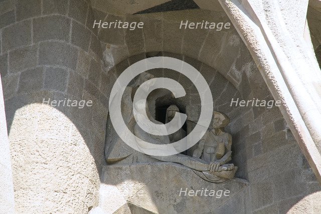 The Passion Facade of the Sagrada Familia Temple, Barcelona, Spain, 2007. Artist: Samuel Magal