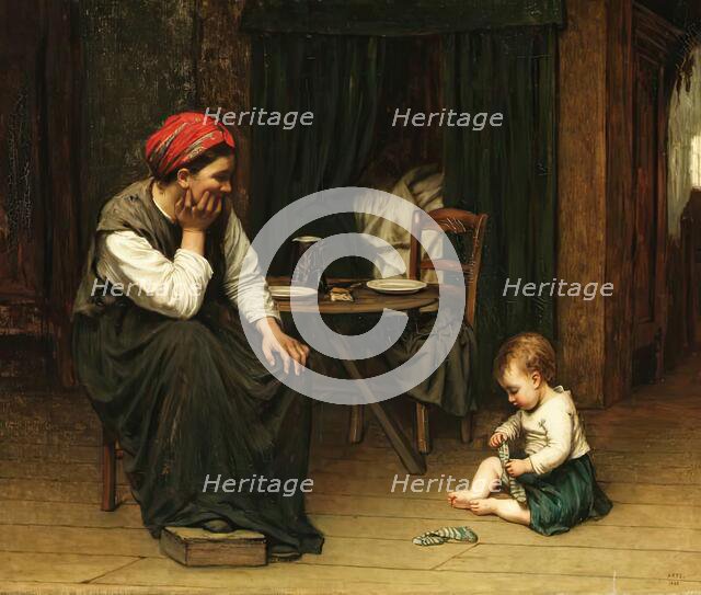 Mother's Joy, 1868. Creator: David Adolf Constant Artz.