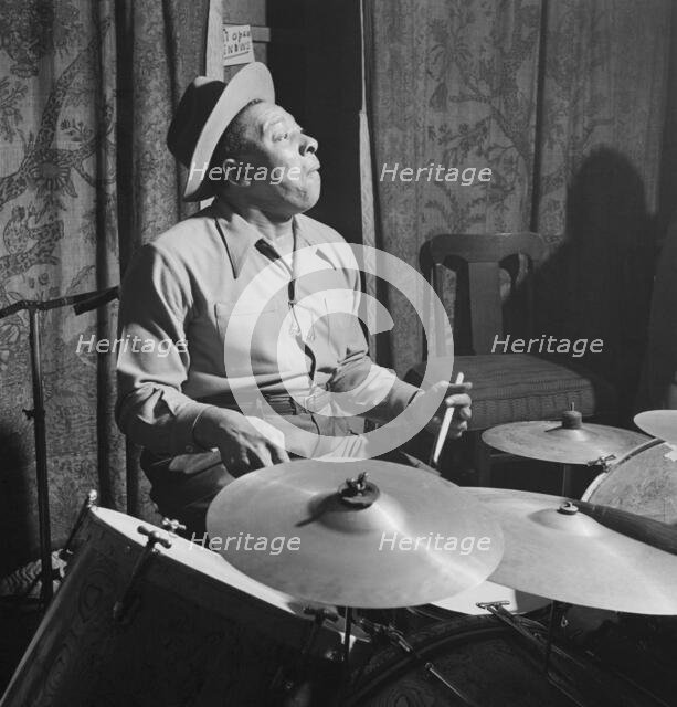 Portrait of Sid Catlett, New York, N.Y., ca. Mar. 1947. Creator: William Paul Gottlieb.