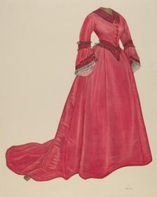 Afternoon Dress, 1935/1942. Creator: Nancy Crimi.
