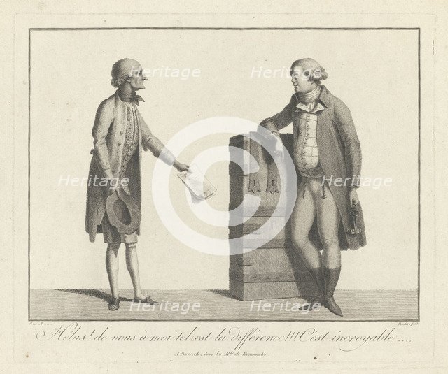 A Lucky and Unlucky Speculator, Second Half of the 18th cen.. Artist: Anonymous  