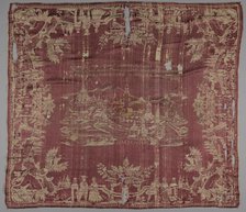 Square of Silk Damask, 1700s. Creator: Unknown.