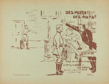 Des Mots! Des Mots!, 1896. Creator: Louis Abel-Truchet.