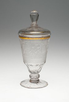 Wine Glass and Cover, Schleswig, c. 1740. Creator: Unknown.