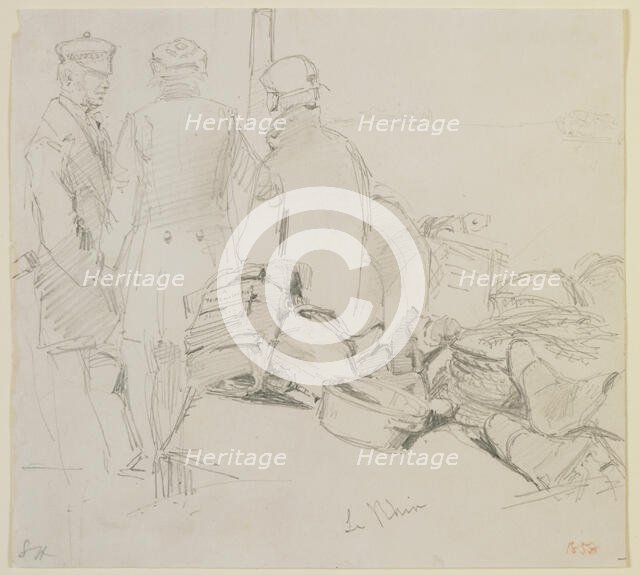 Le Rhin, 1858. Creator: James Abbott McNeill Whistler.