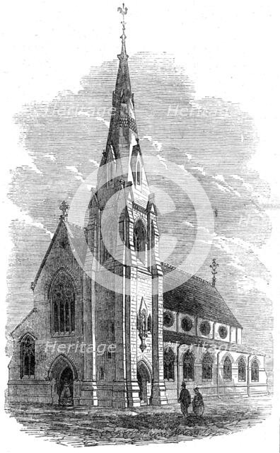 New Roman Catholic church, Rusholme, Manchester, 1862. Creator: Unknown.