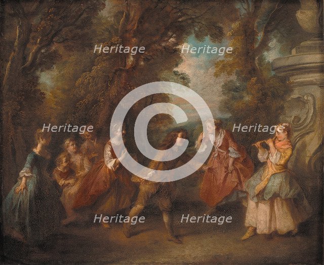 Children at Play in the Open. Artist: Lancret, Nicolas (1690-1743)