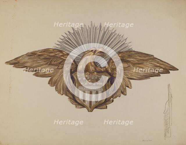 Eagle Emblem, c. 1938. Creator: Eva Wilson.