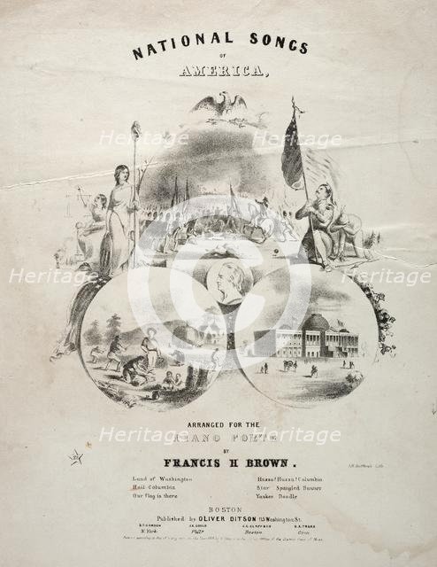 National Songs of America - Sheet Music Cover. Creator: Winslow Homer (American, 1836-1910).
