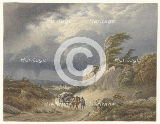 Landscape with approaching storm, 1849-1917. Creator: Matthijs Maris.