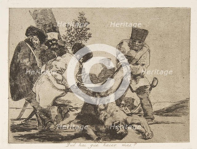 Plate 33 from 'The Disasters of War' (Los Desastres de La Guerra): 'What ..., 1810 (published 1863). Creator: Francisco Goya.