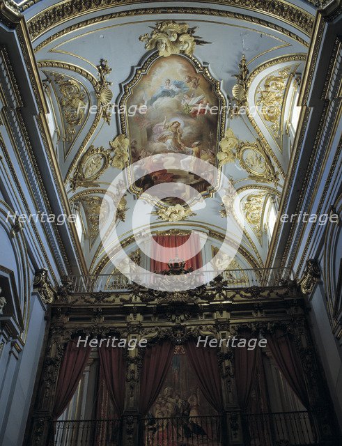 Imposition of the Chasuble to St Ildefonso', painting attributed to Francisco Bayeu that is in th…