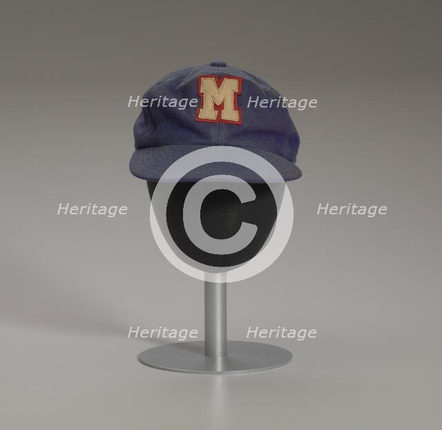 Baseball cap from the Memphis Red Sox, ca. 1945. Creator: Unknown.