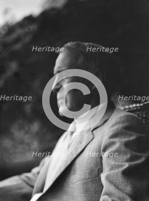 Professor Robert Wood, portrait photograph, 1932. Creator: Arnold Genthe.