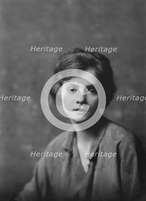 Miss Burnand, portrait photograph, 1918 Feb. 25. Creator: Arnold Genthe.