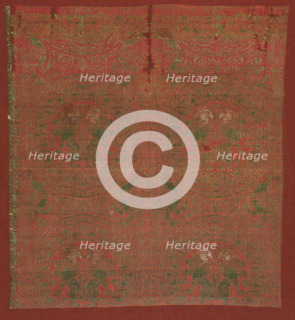 Silk Fragments, 13th century. Creator: Unknown.