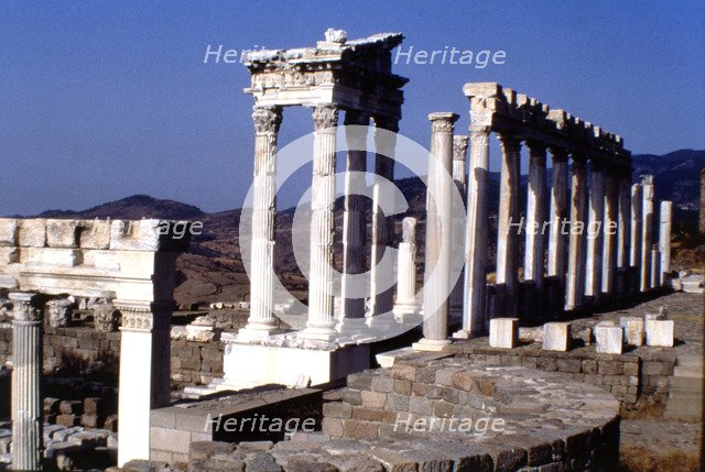 Temple of Athena on the Acropolis of Pergam, the Doric order was little used reserving it for por…