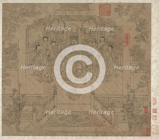 Album of Daoist and Buddhist Themes: Procession of Daoist Deities: Leaf 1, 1200s. Creator: Unknown.