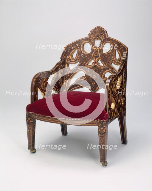 Armchair, London, 1867/70. Creator: Owen Jones.