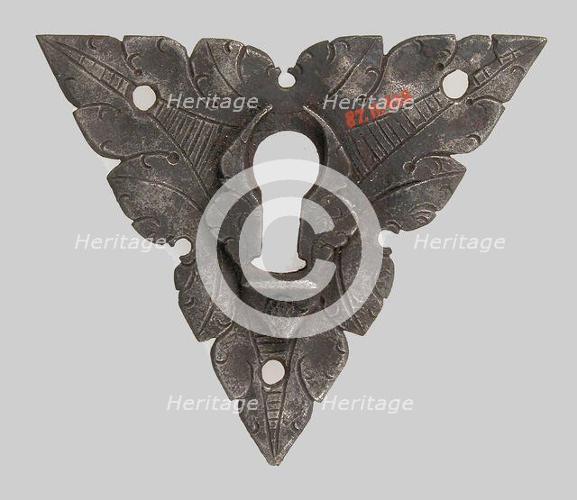 Escutcheon plate, German, 16th century. Creator: Unknown.