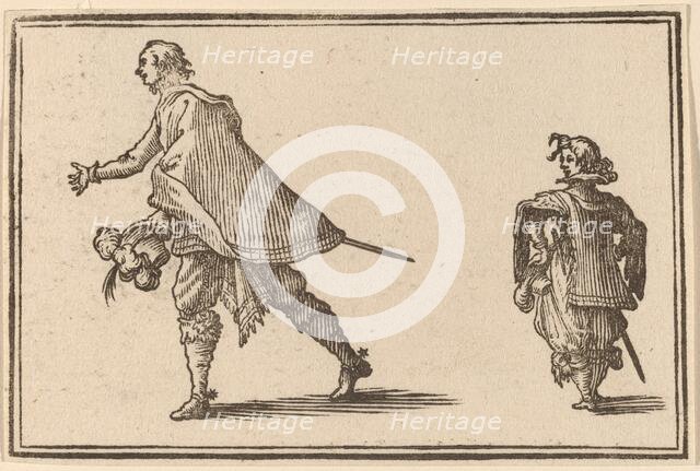 Gentleman and His Page, 1621. Creator: Edouard Eckman.