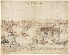 Eighteen Views of Rome: The Ponte Rotto, 1665. Creator: Lievin Cruyl (Flemish, c. 1640-c. 1720).