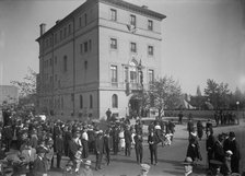 British Commission To U.S.  - Arrival At Long Residence, 1917. Creator: Harris & Ewing.