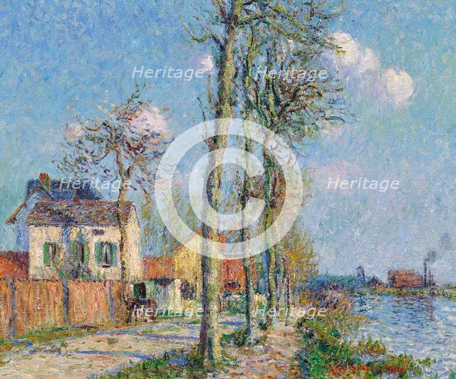 Le quai du Pothuis à Pontoise, 1906. Creator: Loiseau, Gustave (1865-1935).