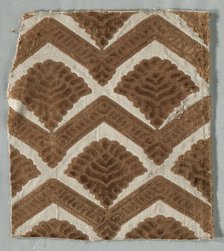 Velvet Fragment, 1600s. Creator: Unknown.