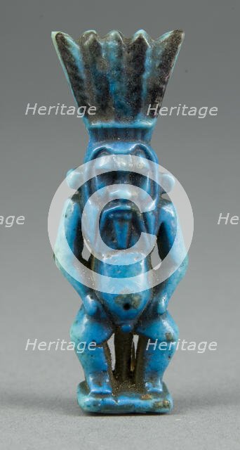 Amulet of Bes, Egypt, Late Period-Ptolemaic Period (664-30 BCE). Creator: Unknown.