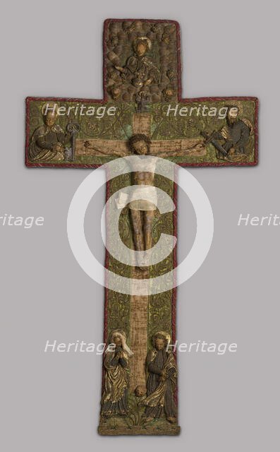 Orphrey Cross (Needlework), Southern Germany, 1475/1500. Creator: Unknown.