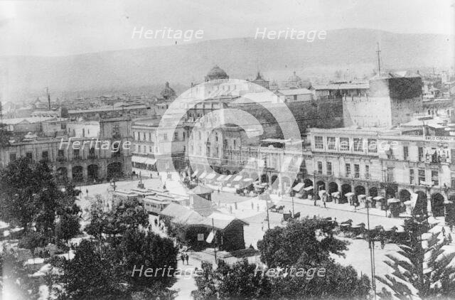 Mexico - Bird's Eye View of Mexico City, 1911. Creator: Harris & Ewing.