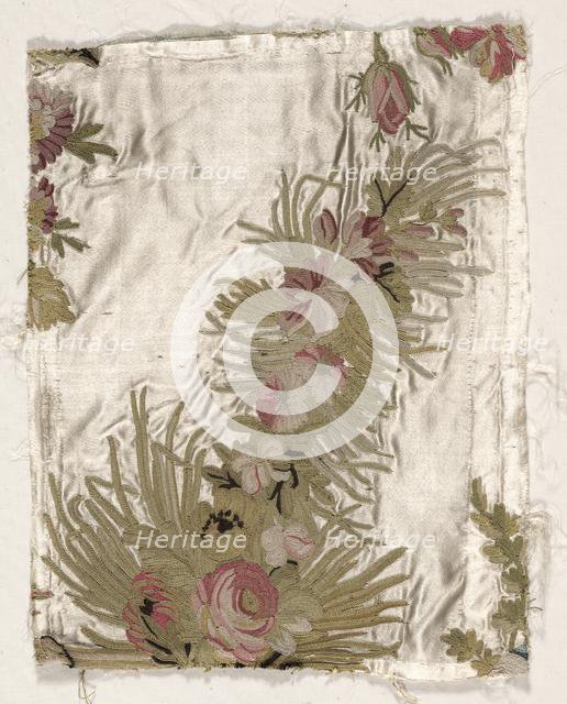 Coverlet Fragment, c. 1760-1770. Creator: Philippe de Lasalle (French, 1723-1805).