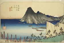 Maisaka: View of Imagiri (Maisaka, Imagiri shinkei), from the series "Fifty-three..., c. 1833/34. Creator: Ando Hiroshige.
