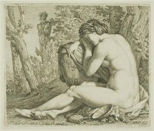 Resting Bacchante, c. 1790. Creator: Johann August Nahl the younger.