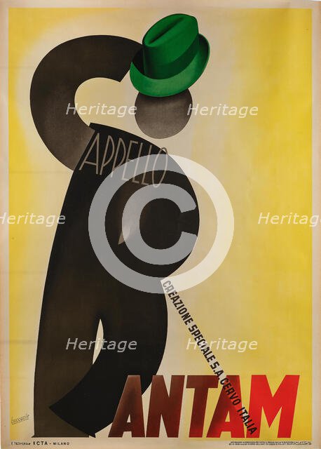 Cappello Bantam, 1938. Creator: Boccasile, Gino (1901-1952).
