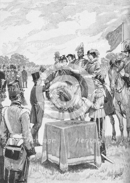 'The Queen Presiding at the First Distribution of the Victoria Cross', c1890. Artist: Henry Marriott Paget.