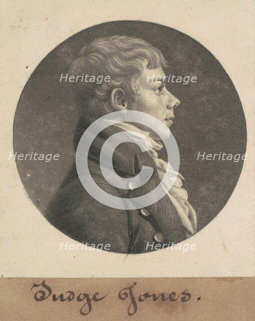 Walter Jones, 1805. Creator: Charles Balthazar Julien Févret de Saint-Mémin.