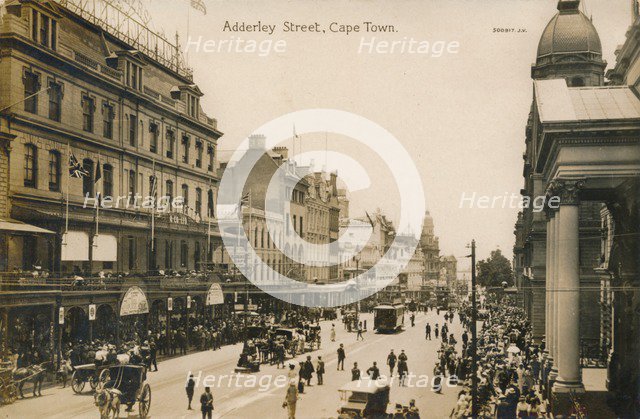 'Adderley Street, Cape Town', c1900. Artist: Unknown.