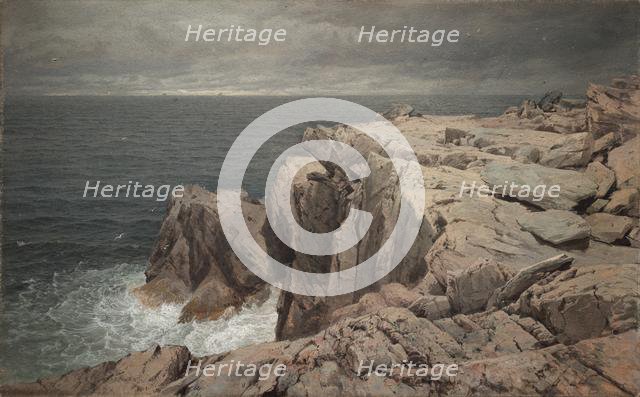 Cormorant Cliff, Jamestown, Rhode Island, 1877. Creator: William Trost Richards (American, 1833-1905).