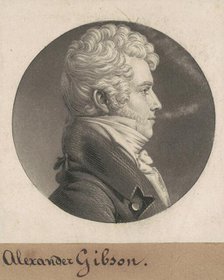 Alexander Gibson, 1808. Creator: Charles Balthazar Julien Févret de Saint-Mémin.